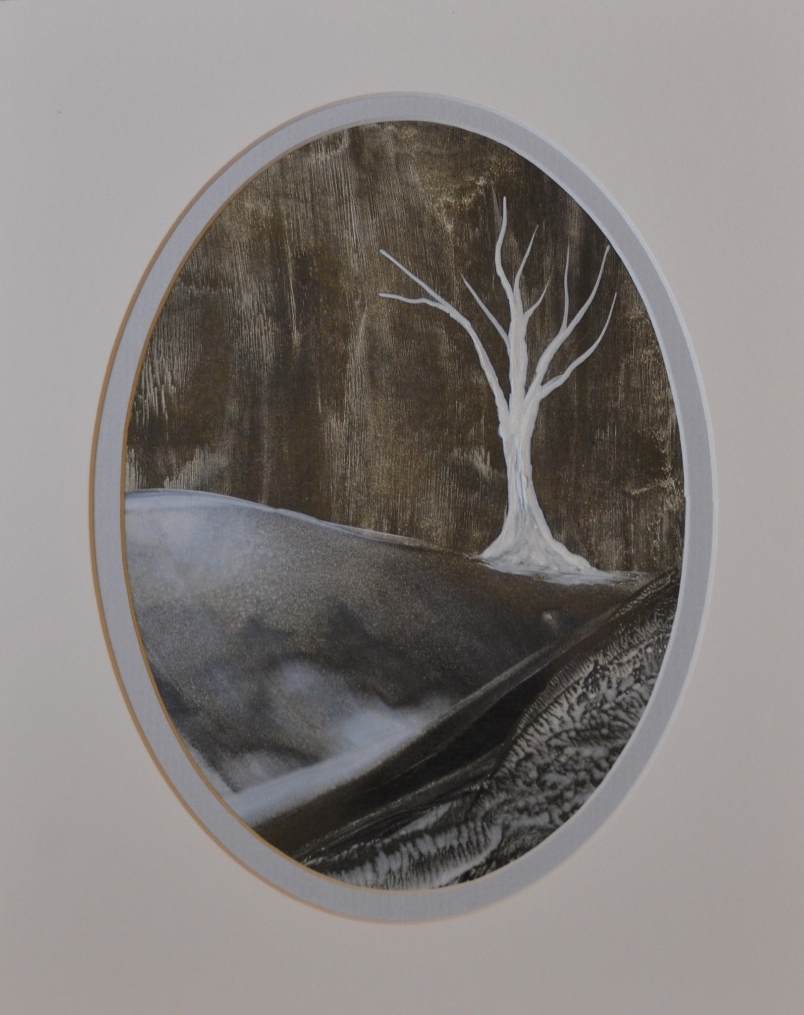 Ghost Tree - Encaustic Artwork
